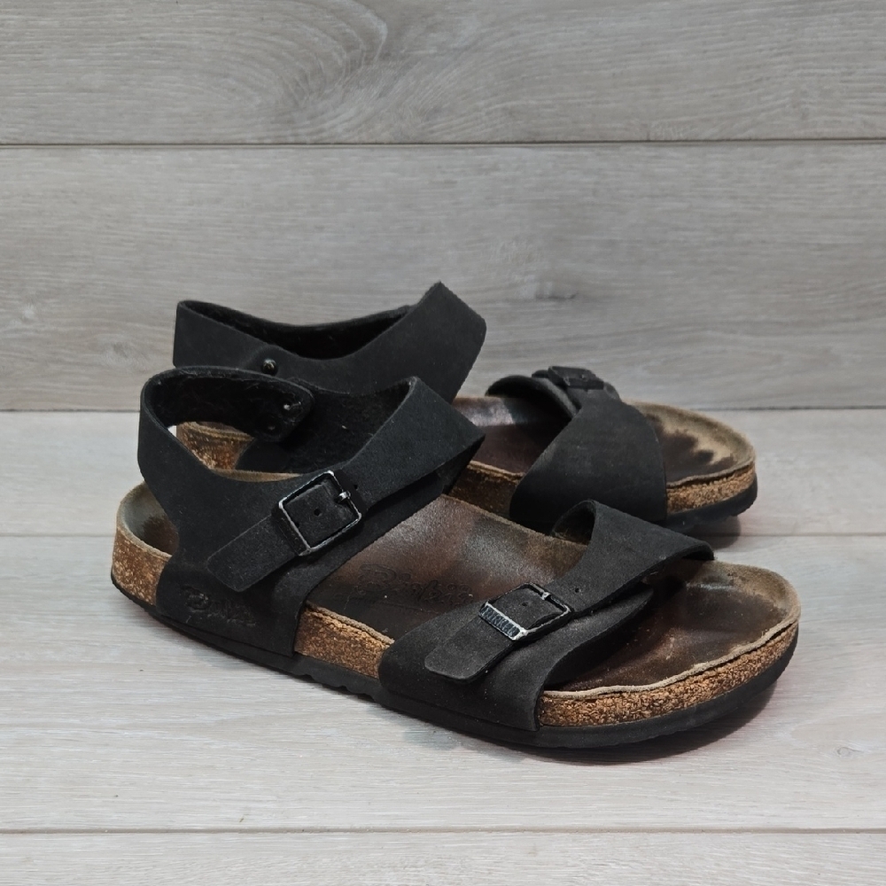 Birkis By Birkenstock Women Ankle Leather Flats Sandals Sz 37/6 Narrow